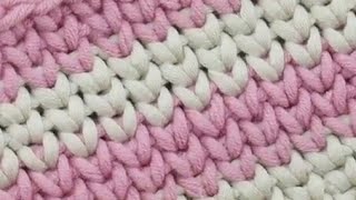 غرزة التريكو بالكروشيه How to crochet the waistcoat stitch [upl. by Wycoff]