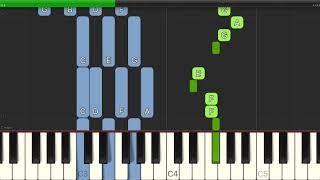 Elmer Albrecht  Elmers Tune  Easy Piano with Chords [upl. by Remot]