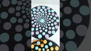 Sprial Dot Mandala sprialdotmandala colourfulmandalaart youtubeshortsytshorts shorts [upl. by Swainson]