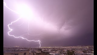 16 Νοvember 2017  Storms Athens [upl. by Yelnikcm167]