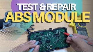 Dont Replace ABS Module Before Watching This  Repair ABS Module for Motor amp Valve Relay Error [upl. by Ettennat]