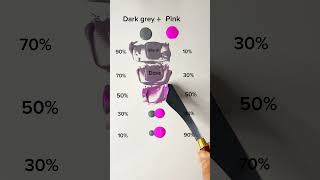 Color mixingDark Grey VS Pink satisfying paintmixing mixingcolor relaxing shorts [upl. by Kobylak]