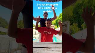 Les vacances sont finies bientôt la rentrée les amis shorts vacances rentrée [upl. by Avenej]