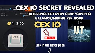 CEX io  CEXP  Mining Per Hour and Crypto balance explained  mine faster [upl. by Nims]