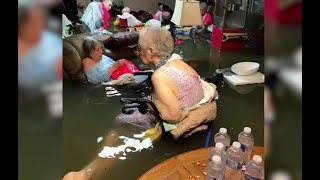 Nursing home residents flooded by Harvey rescued by first responders [upl. by Lebama]