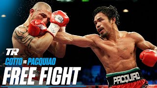 Manny Pacquiao vs Miguel Cotto  ON THIS DAY FREE FIGHT  Pacquiao Wins Welterweight Gold [upl. by Nylodnewg]