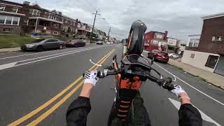 2021 YZ450F BREAKING THE PHILLY STREETS [upl. by Metabel]