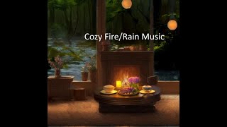 Cozy Fireplaces Rain Ambient amp Soothing Music [upl. by Eidualc660]