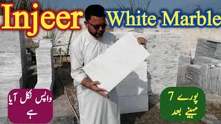 Injeer White Marble Variety 😍  White Base Marble with Wholesale Price [upl. by Lavoie]