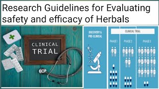 Research Guidelines for Evaluating the Safety amp Efficacy of Herbal Medicines qcsc researchguide [upl. by Seuqramed]