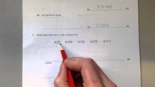 OCR GCSE Maths Paper 2 Revision ORDERING DECIMALS [upl. by Spada]