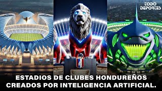 Se ven brutales  Los estadios de clubes hondureños creados por la Inteligencia Artificial [upl. by Anhcar]