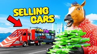 Selling Stolen Cars Using A Semi Truck In GTA 5 RP [upl. by Averat]