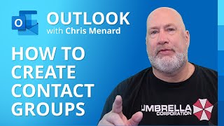 Create a contact group  distribution list in Outlook by Chris Menard [upl. by Dacia]