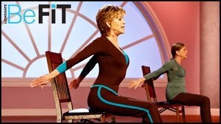 Yoga Stretching amp Mobility Workout PM Jane Fonda [upl. by Itnavart]