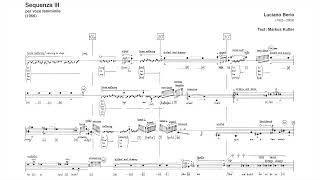 Berio  Sequenza III score HD [upl. by Urina171]