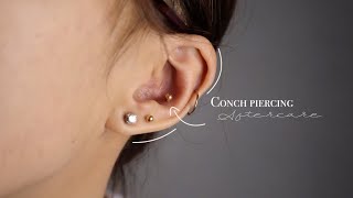 Conch Piercing  Aftercare [upl. by Suinotna971]