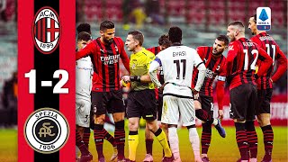 Leão scores but Spezia win at the death  AC Milan 12 Spezia  Highlights Serie A [upl. by Jamal]