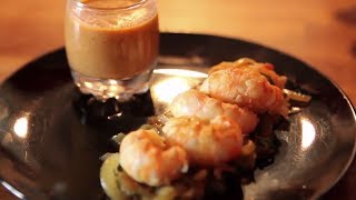 Recette  Langoustines à lestragon flambées à la vodka et bisque crémeuse par Bridélice [upl. by Hutt]