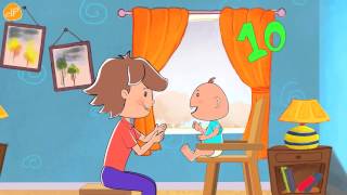 Counting Song for Babies and Toddlers  0 5 10 slow by ELF Learning [upl. by Namzed]