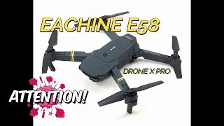 EACHINE E58 ATTENTION AUX AUTRES MARQUESex DRONE X ARNAQUE soyez vigilants [upl. by Puklich233]