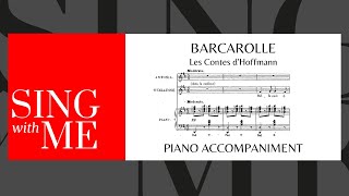 Barcarolle  Accompaniment  Les Contes dHoffmann  Offenbach [upl. by Iggep]