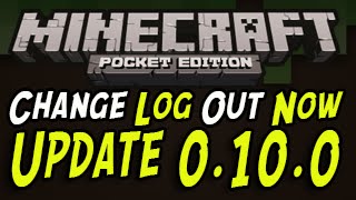 Minecraft Pocket Edition  Update 0100 OUT NOW Change Log New Features and Items [upl. by Olegnad]