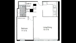 The Grand Ohio 211 E Ohio huge one bedroom great closets dishwasher dining area pool tennis [upl. by Ominorej]