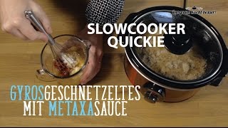 SlowcookerQuickie Gyros in MetaxaSauce [upl. by Eseuqcaj]