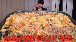 마라탕 가격만 10만원 토핑 이것저것 넣다가 다 넣어버렸습니다🤤 [upl. by Garris150]