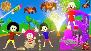 CINCHU KI SHAITANI PART 51  Diwali Ke Patakhe Cartoon  Patakhe Wale Cartoon  Cartoon [upl. by Ramu550]