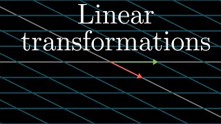 Linear transformations and matrices  Chapter 3 Essence of linear algebra [upl. by Bartko]