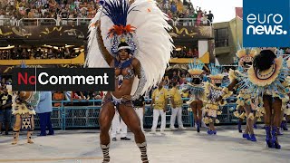 Samba schools show their talents at Rio Carnival parade [upl. by Keyte]