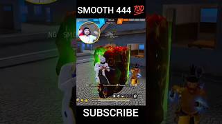 SMOOTH 444😈 VS 4 💯 LEVEL PLAYER 😱🔥 freefire 1v4clutch shorts nonstopgaming pahadivenom ff [upl. by Niuqauj]