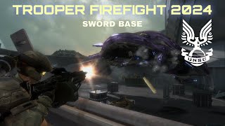 Halo Reach  Trooper Firefight 2024  Sword Base [upl. by Bunns]