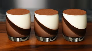 Chocolate dessert panna cotta Easy to make No bake [upl. by Aleahcim]