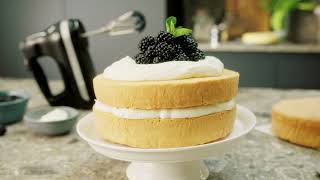 Basic Genoise sponge  KitchenAid UK [upl. by Farver]