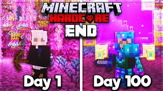 I Survived 100 Days of HARDCORE Minecraft in the END ONLY [upl. by Antin]