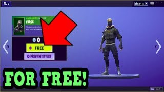 HOW TO GET VERGE SKIN FOR FREE Fortnite Old Skins [upl. by Castillo]