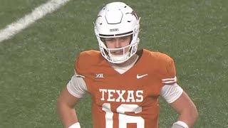 Arch Manning Makes His Texas Longhorns Debut [upl. by Okiram273]