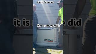 Happy Customer Shares His ThoughtsGenerac generator generator homeowner emergencypower [upl. by Argile]