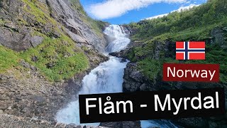 Norways Natural Wonder  Kjosfossen Waterfall  Flamsbana  Flam Railway [upl. by Auliffe]