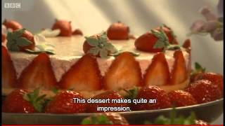 Strawberry Mousse Cake Recipe  Paul Hollywood [upl. by Nauqel706]