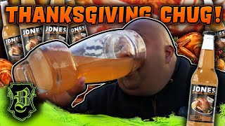 Jones Thanksgiving Turkey and Gravy Soda Chug 8 BOTTLES [upl. by Imhsar]