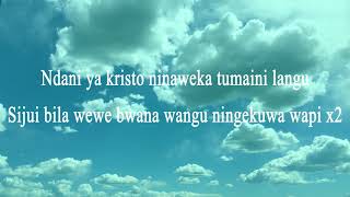 Moyo Wangu By Patrick Kubuya Lyrics Video [upl. by Oisor]