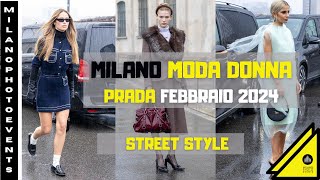 Milano Fashion Week donna febbraio 2024  Prada [upl. by Leila]