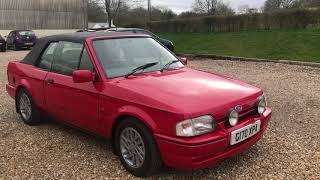 Ford Escort MK4 XR3i Cabriolet  Bradley James Classics [upl. by Irollam]