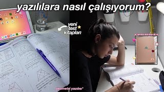 yazılılara nasıl çalışıyorum   yeni test kitaplarım  ajanda dolduralım [upl. by Nilesoy]