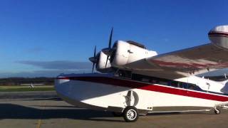 Grumman Goose  start and taxi [upl. by Mauricio10]