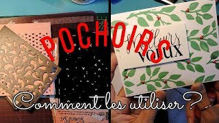 Tuto Scrapbooking  Carterie  Comment utiliser les pochoirs [upl. by Hedaza]